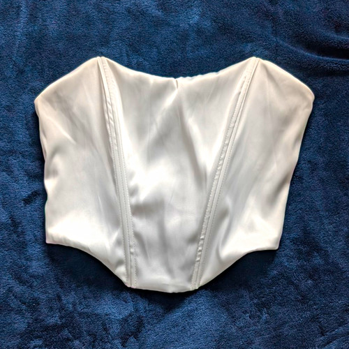 Sizem white satin overbust - satin,