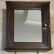 Antique Oak Medicine Cabinet