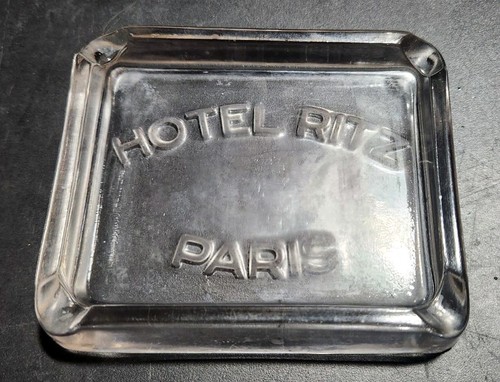 Vtg clear glass hotel - clear, ritz