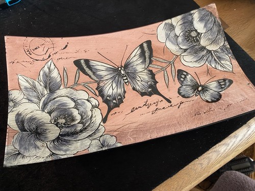 Butterfly dish plate - butterfly, dish/plate