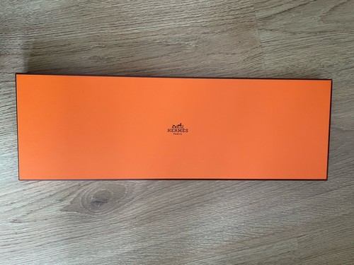 Hermes tie box 15x5x1inc - hermes,