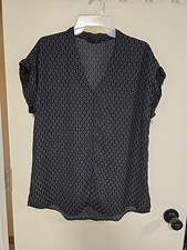 Pleione Womens Shirt Med Black