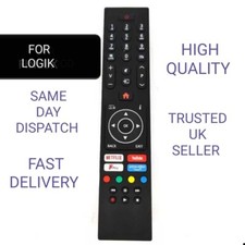 REMOTE FOR LOGIK SMART TV MODELS : L43UE19. L55UE19