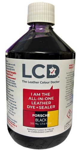 Porsche leather dye - black, all