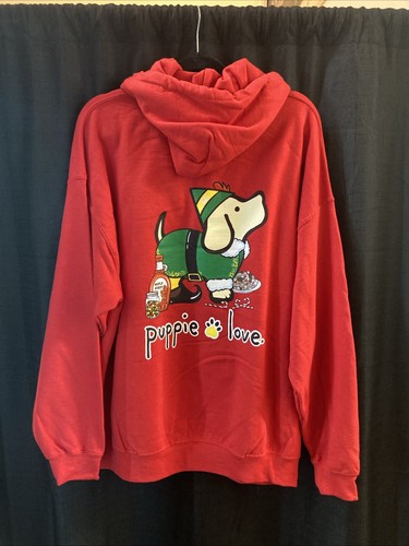 Puppie love red christmas - love, xl