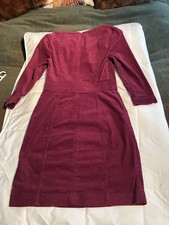 Boden Women’s Cord Dress Burgundy Size 8R