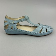 Pikolinos Vallarta Blue Leather Comfort Walking Summer Roman Sandals EU41 UK8