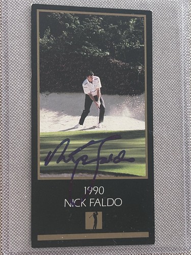 Nick faldo signed masters - faldo,