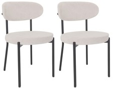 Beige Velvet Dining Chairs  1