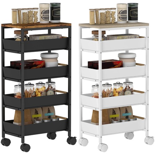 Homcom tier storage trolley - 5-tier,