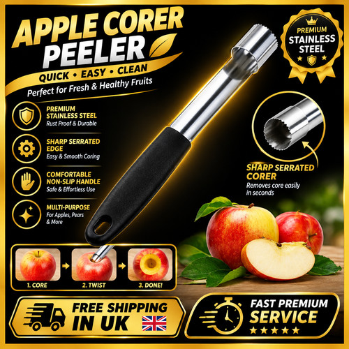 Stainless steel twist apple - stainless,