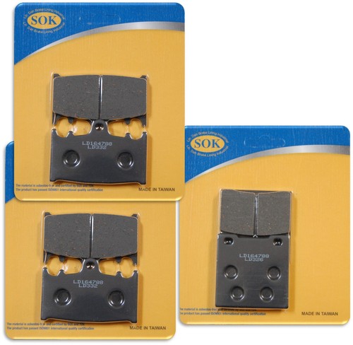 Front rear brake pads fit - brake,