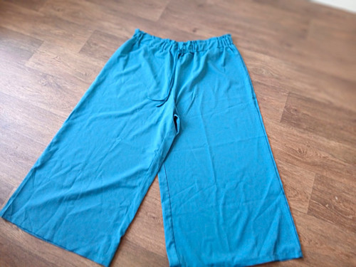 Women blue wide - wide, leg