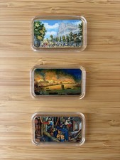 3x 24 Carat Gold-plated Brass