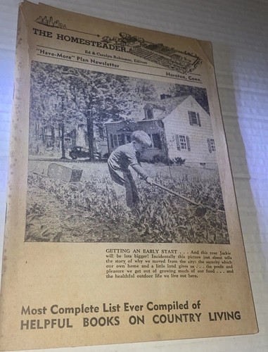 Vintage 1945 the homesteader - the,