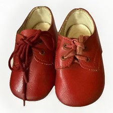 Vintage Baby Deer Red Leather