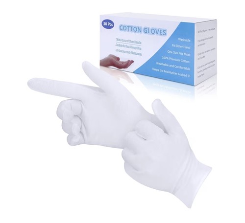 Pcs white cotton gloves for - 30,
