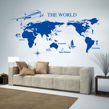 World Map Wall Art Quote Wall