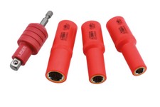 Laser 9151 Non-Conductive Insulated Quick Chuck Adaptor with Magnetic Socket 4pc