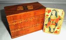 Wooden Marquetry Playing Cards