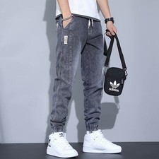 UK Men's Cuffed Jogger Jeans