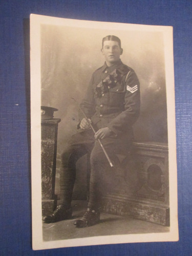 Military postcard man - postcard, in