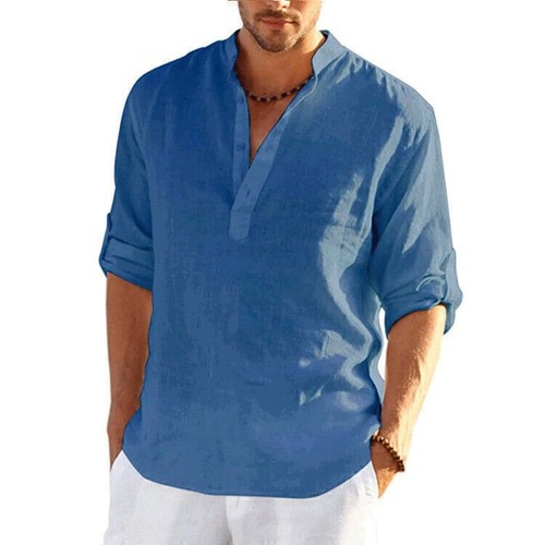 Mens solid beach shirts henley - mens,