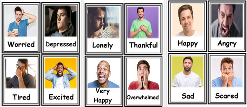 Adult emotion feeling - -,