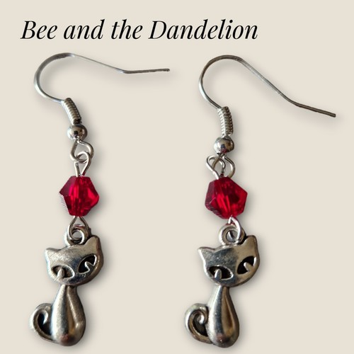 Cute cat kitten silver tone - silver,