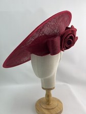WHITELEY Wine Coloured Hatinator Wide Brimmed (1104)