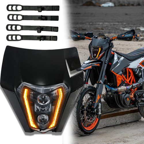Led headlight low with - led, hi/low