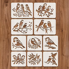 Bird Stencils Set of 10