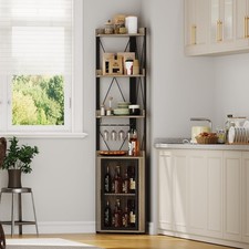 Industrial Corner Bar Cabinet