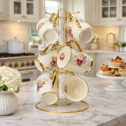 Vintage floral porcelain tea - vintage,