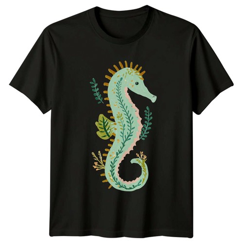 Mediterranean seahorse floral - mediterranean,