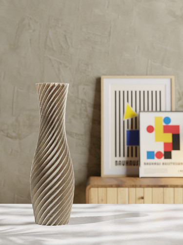Helixa flower vase - flower, 3d