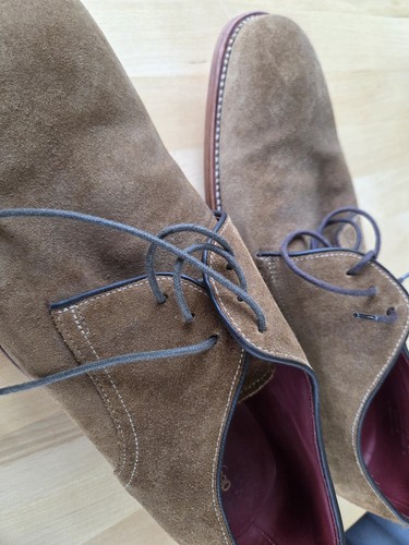 Loake design men suede - loake, derby