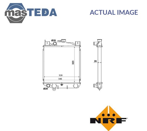 53881 engine cooling radiator - 53881,