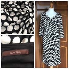 Dress Size 14 Black White