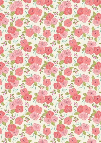 Fat quarter island girl - , peach