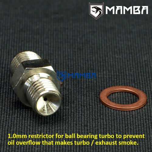 Turbo oil feed adapter fitting - oil,
