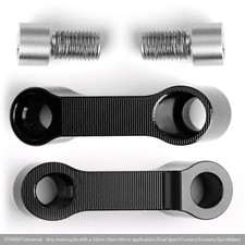 2x ALU Motorcycle Mirror