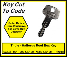 Roof Box Key To Code Range