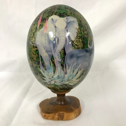 African decorative egg - african,