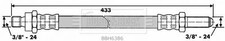 Borg beck bbh6386 brake hose - beck,
