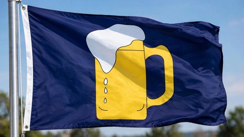 Beer flag 5x3 lager - flag,