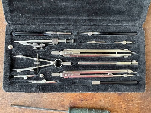 Vintage technical drawing set - vintage,