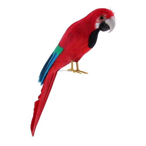Plastic parrot garden statue - plastic,