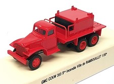 Sibur Models 1/50 Scale 4003 - GMC CCKW 353 Pompiers Fire Truck - Red
