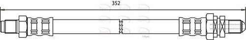 Front axle brake hose line - front,